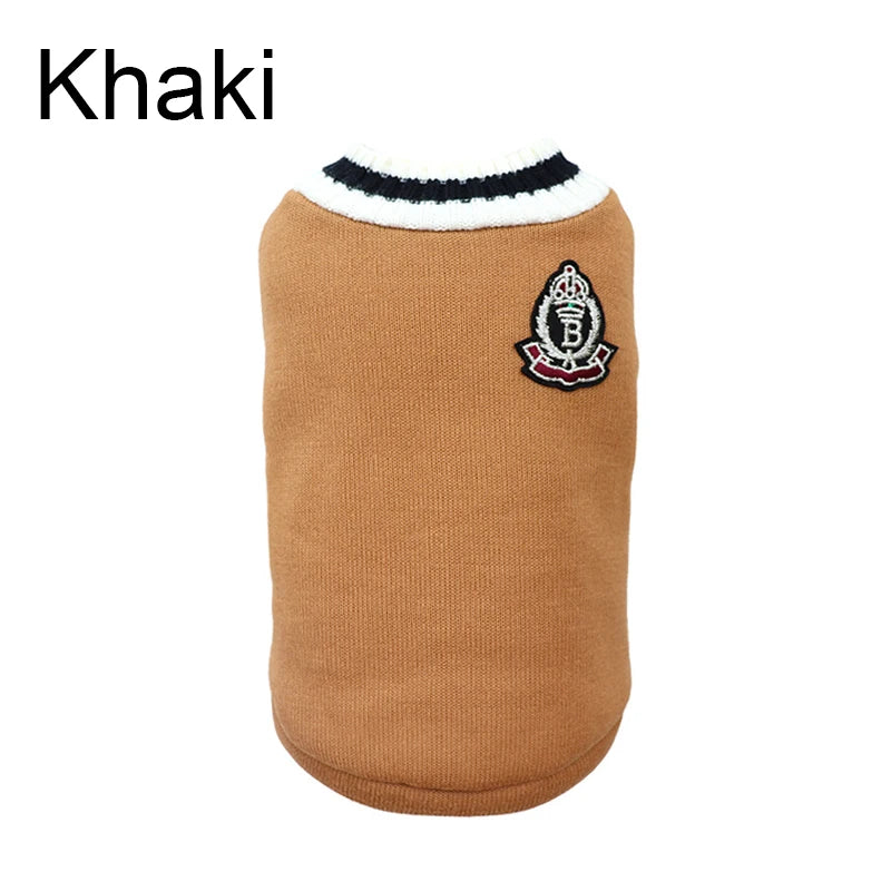 Pull Type Universitaire pour Chien - Style College