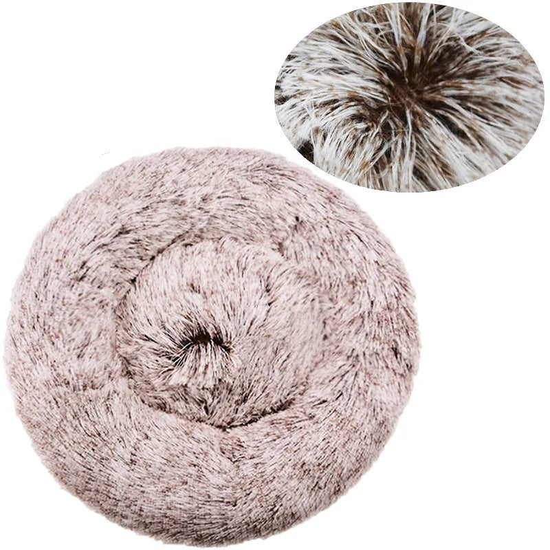Lit Tout Doux pour Chien Chat - Panier Moelleux Rond